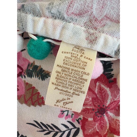 Matilda Jane Kitchen Towel Set of 2 Baking Sweet Pie 100% Cotton Pom Pom Floral - Picture 4 of 4